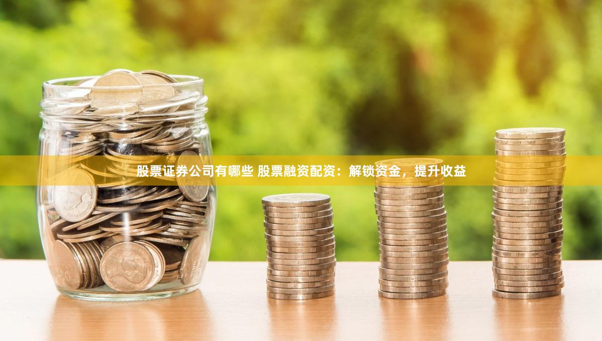 股票证券公司有哪些 股票融资配资：解锁资金，提升收益